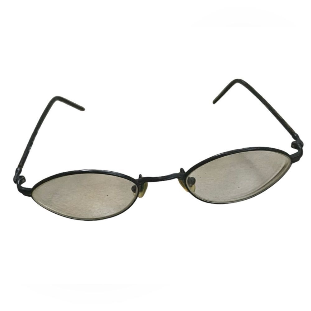 BADA Rare Vintage BL 1744 5BLK Black & Brown Metal Frame Glasses